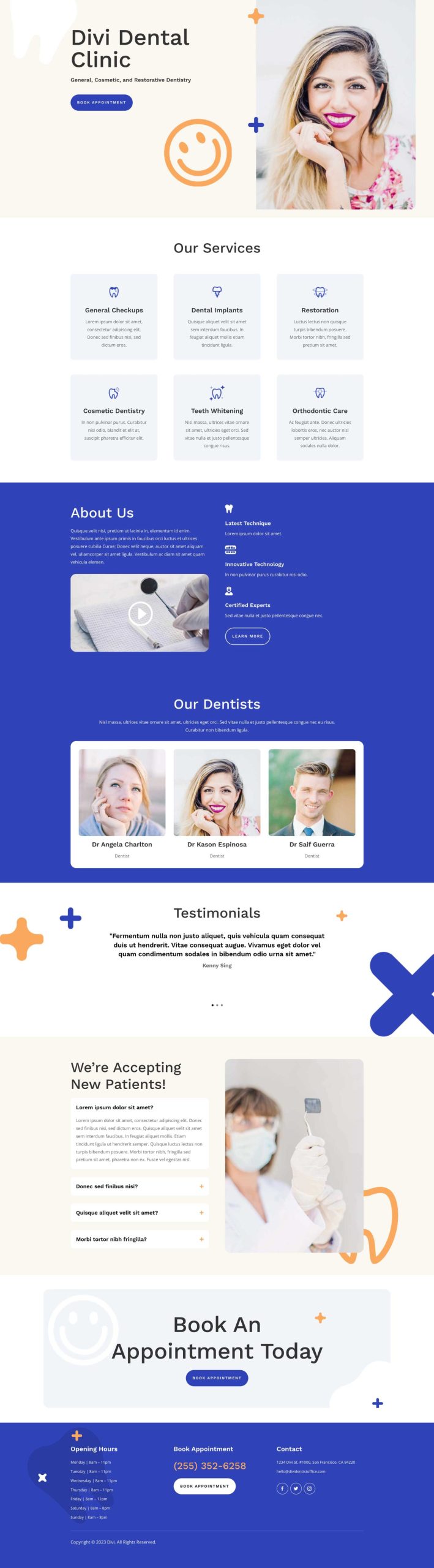 strona internetowa dla dentysty